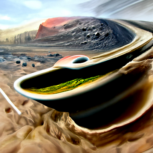 Saturn setting on a Martian landscape space interstellar planetary hyper realistic [Disco Diffusion v5] 541173972