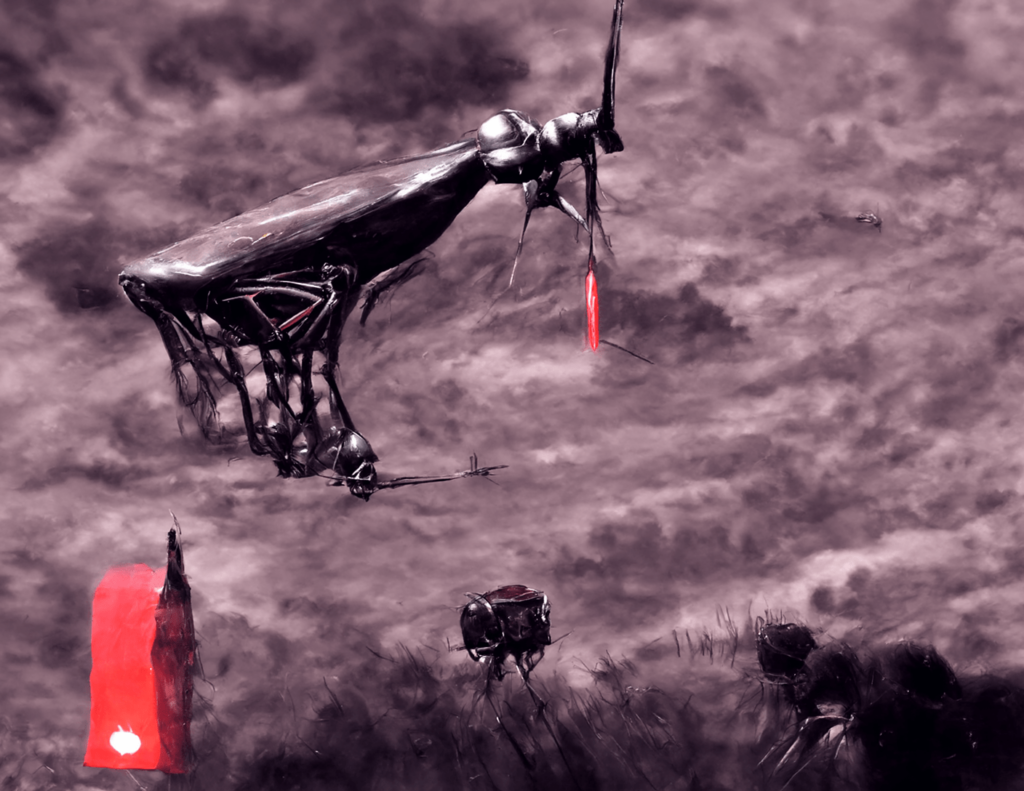 an ancient cybernetic spacecraft in a serene field by Wayne Barlowe trending on artstation [Disco Diffusion v5] 1090417251