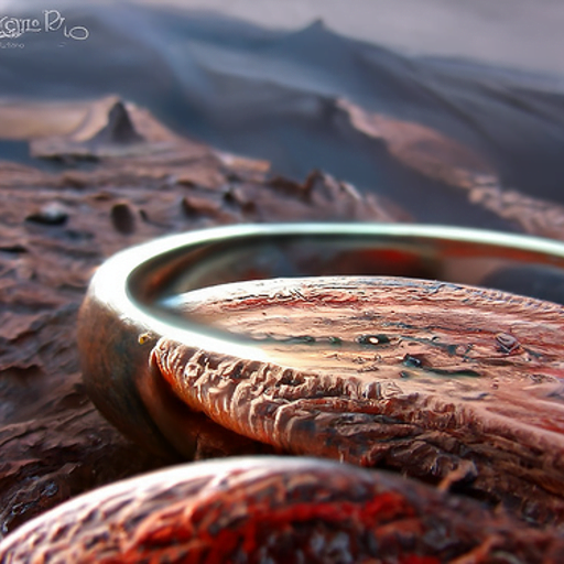 rings of jupiter setting on a martian landscape 35mm realistic trending on artstation [Disco Diffusion v5] 1514655100