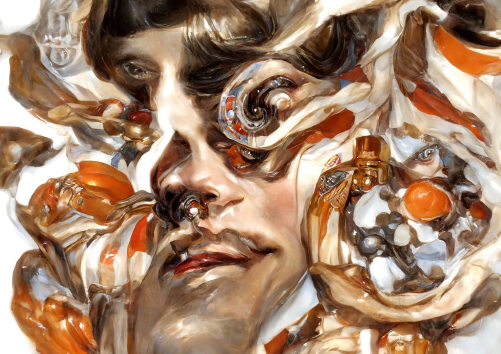 supercharged macroscopic organo-psychedelia man in a dress d by JC Leyendecker [Disco Diffusion v5] 1960638537