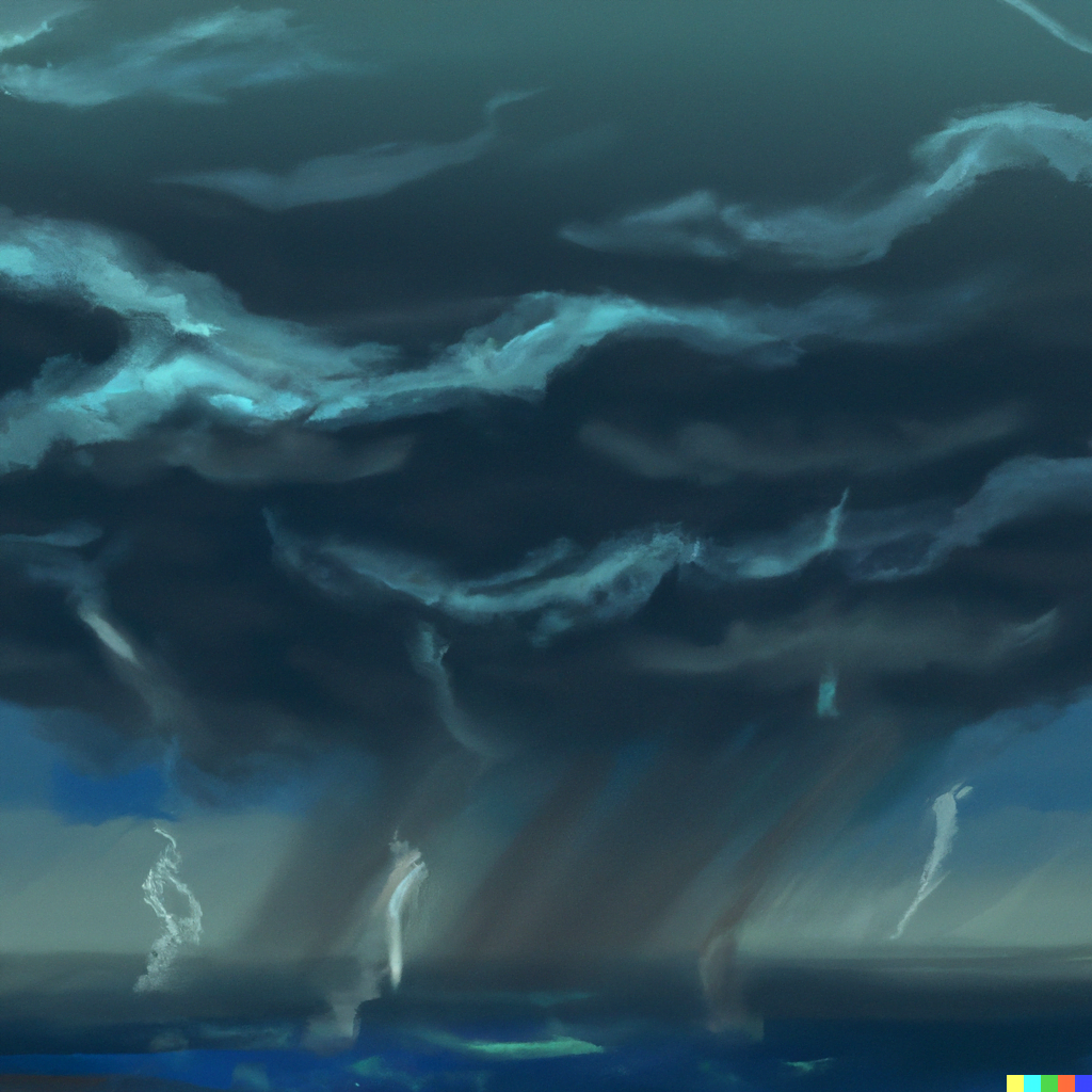 DALL·E 2022-07-14 20.56.36 – storms sucking the humidity out of the air beautiful digital painting