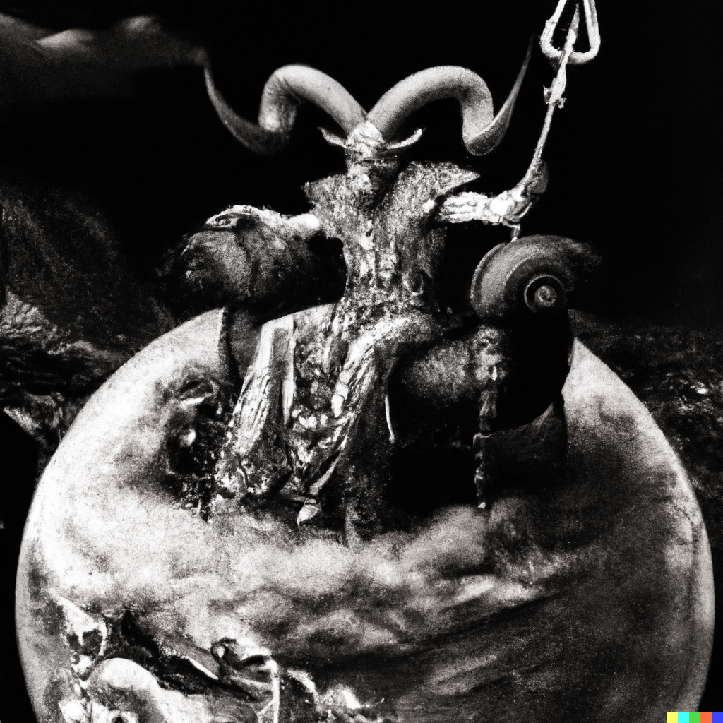 DALL·E 2022-07-14 21.22.02 – The Emperor sits on a ram-adorned throne, a symbol of Mars. He holds an ankh scepter in his right hand, and a globe, symbol of domination, in his lef