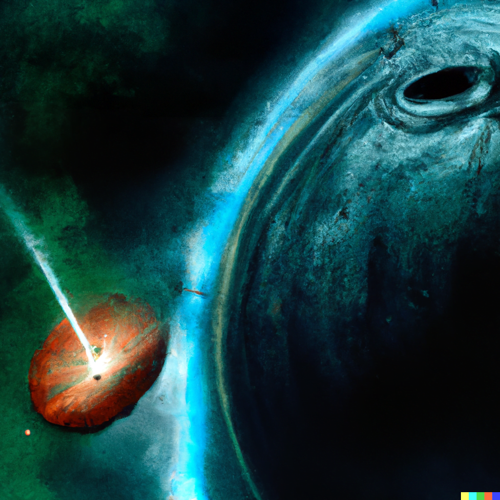 DALL·E 2022-07-16 00.26.43 – a planet exploding as scene from space Zdzisław Beksiński, Digital Art