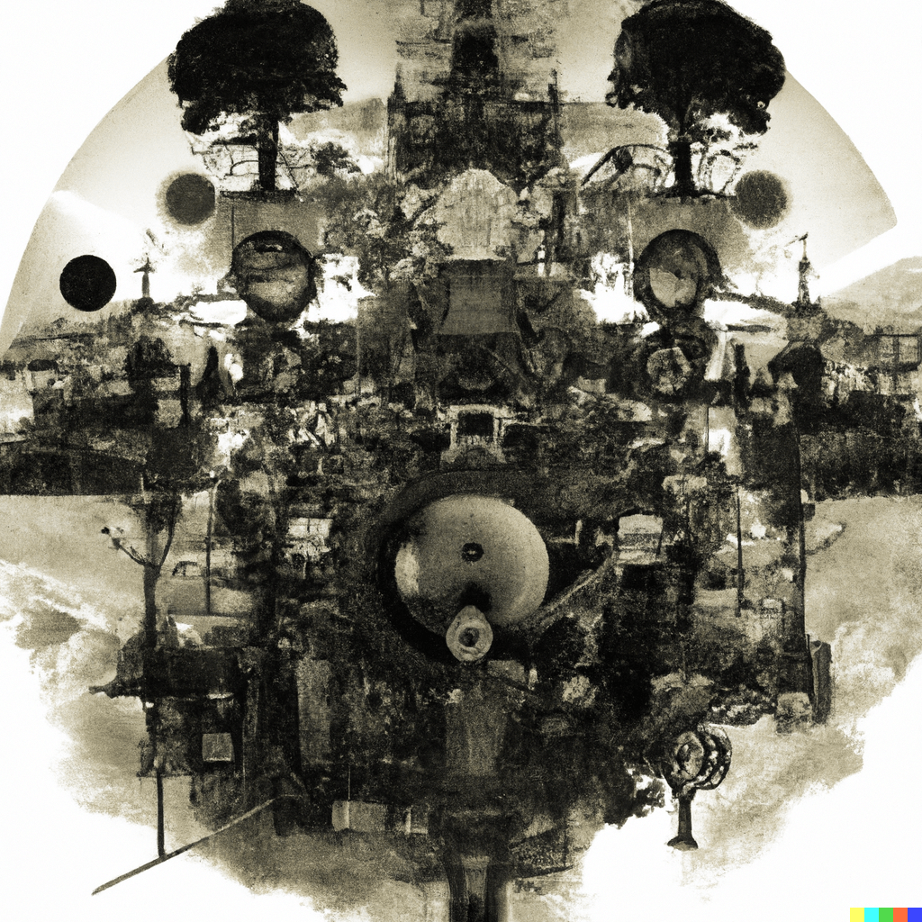 DALL·E 2022-07-16 01.27.15 – in the vast universe there exists a gigantic mechanical magical brain called Boltzmann brain by gustave dore detailed digital illustration CryEngine