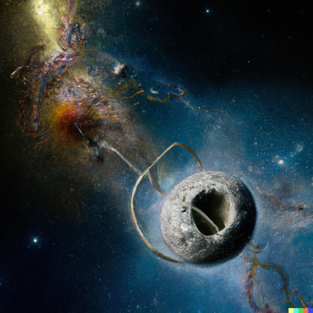 DALL·E 2022-07-16 23.26.20 – a galactic being made of stars eating planets nasa digital painting by Zdzisław Beksiński detailed digital illustration