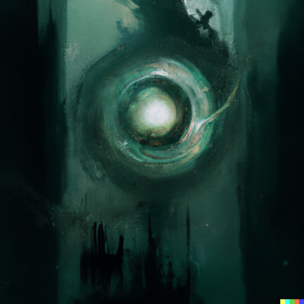 DALL·E 2022-07-16 23.27.26 – a galactic being nasa digital painting by Zdzisław Beksiński detailed digital illustration