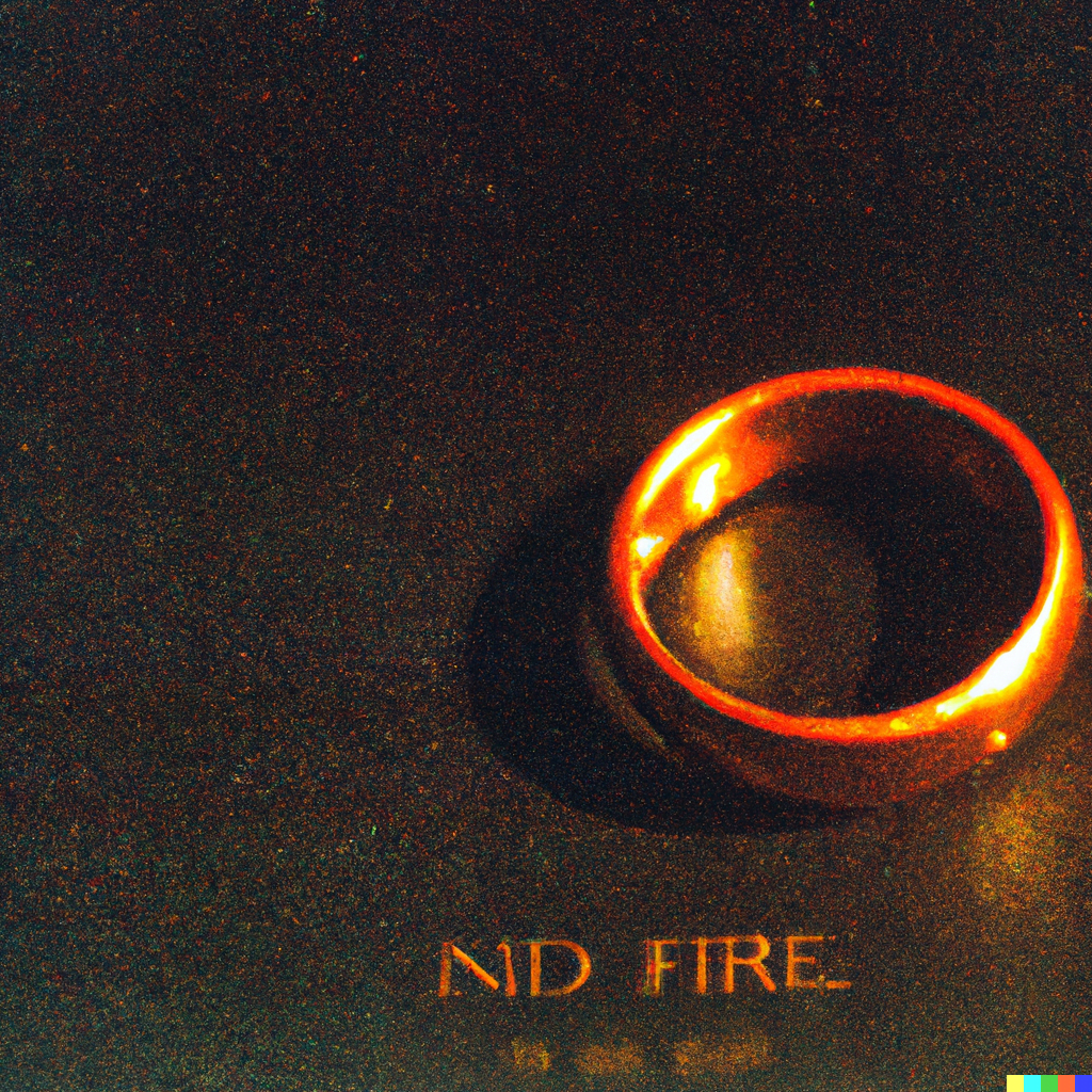 DALL·E 2022-07-18 00.04.35 – the one ring to rule them all concept art 35mm