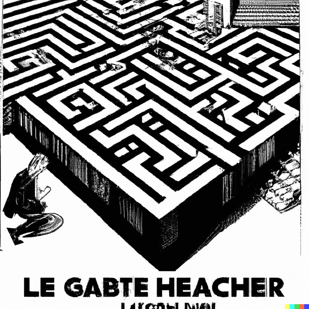 DALL·E 2022-09-08 21.09.24 – Damn it, how will I ever get out of this labyrinth mc escher by ilya kuvshinov and cushart krentz and gilleard jame