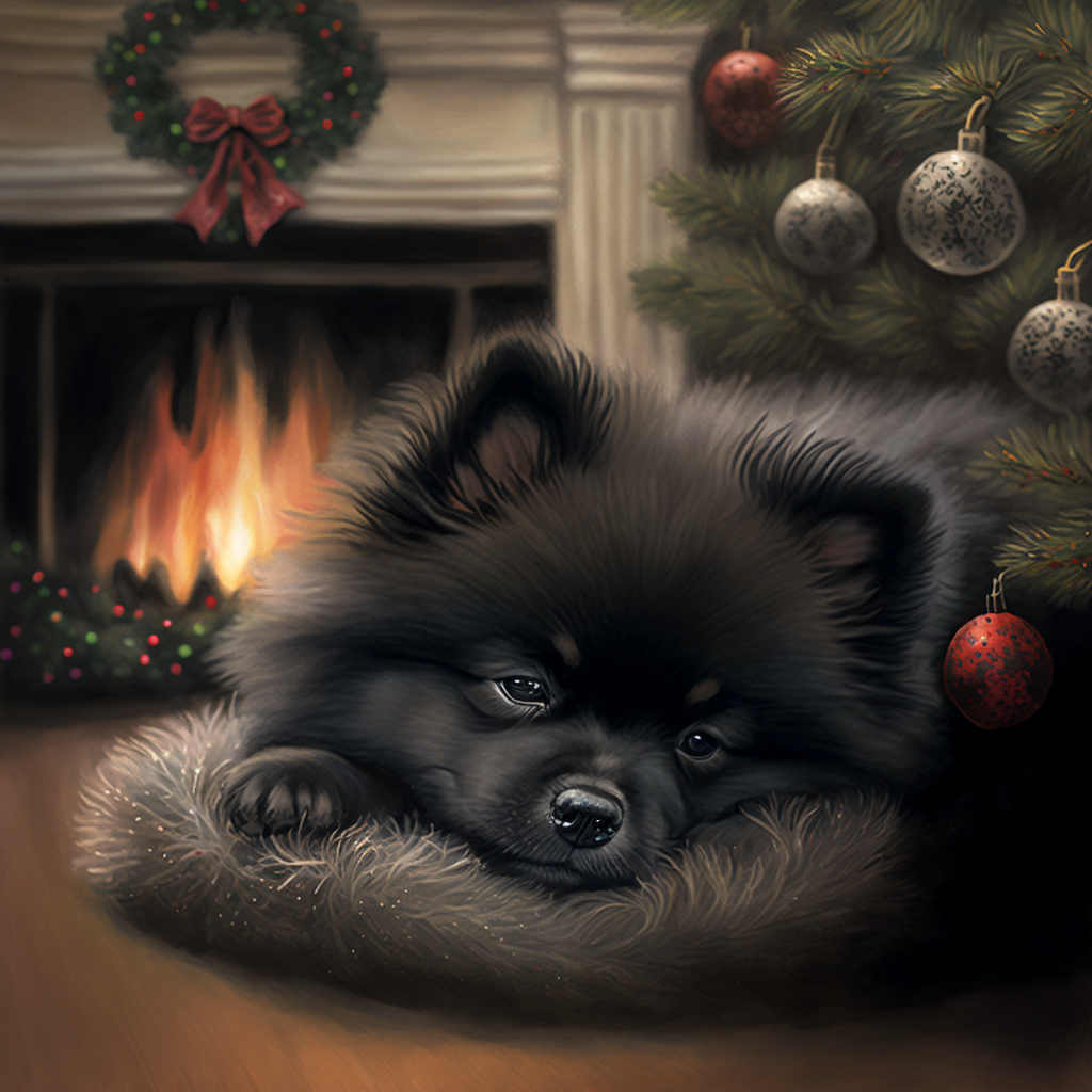 sardistic_a_black_pomeranian_puppy_sleeping_infront_of_a_firepl_1c7e55ec-d275-4656-8743-1071d7a1ec0a
