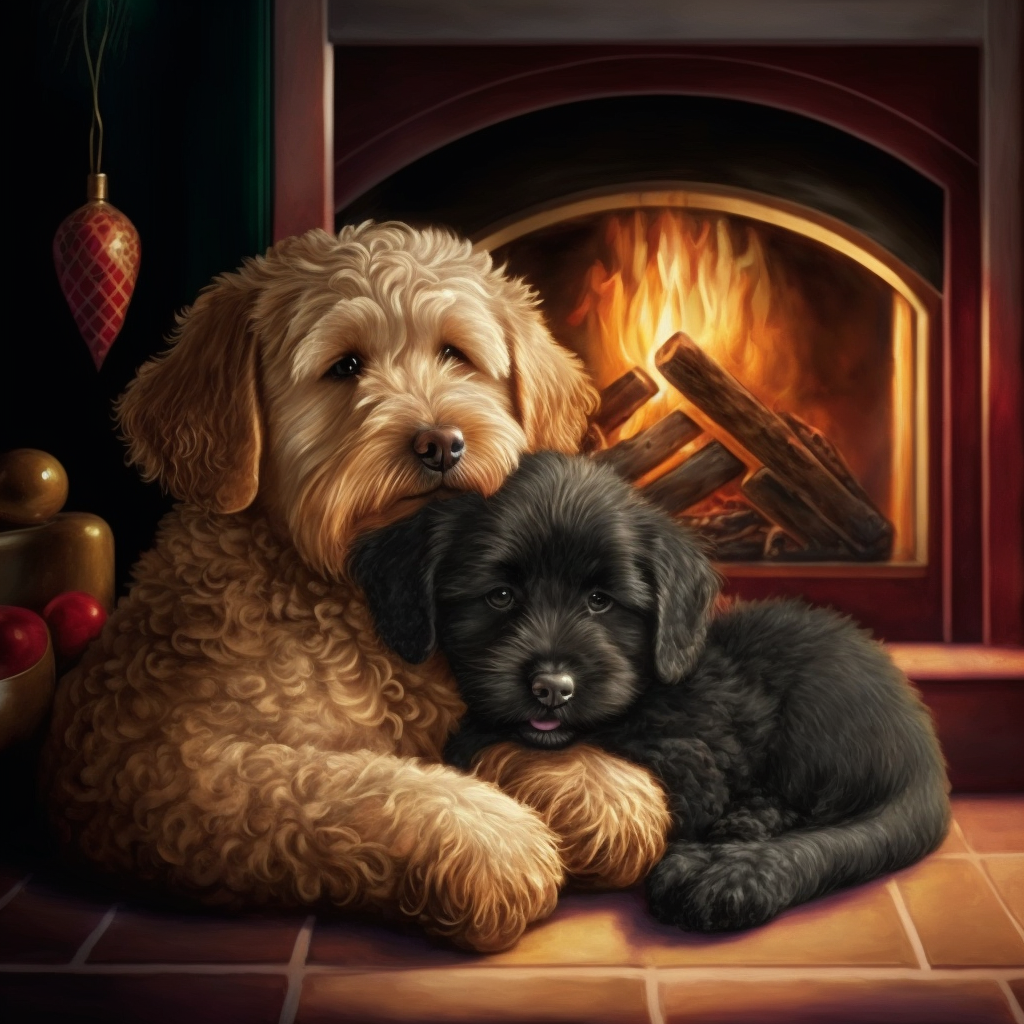 sardistic_a_christmas_illustration_of_a_labradoodle_and_a_black_d4aabeb7-7b22-447b-9829-2cbcef838e7b