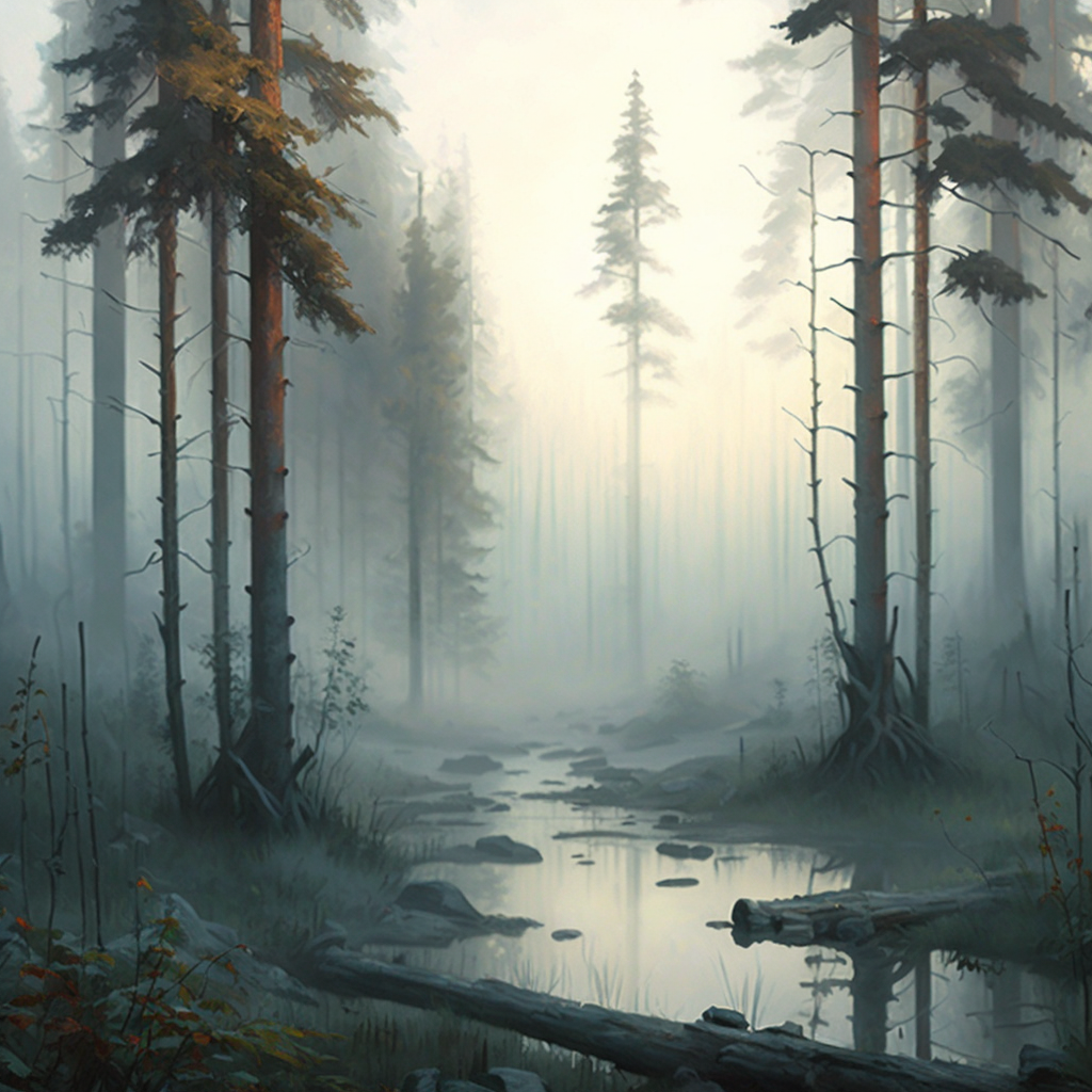 sardistic_A_beautiful_landscape_painting_of_a_foggy_forest_with_8130ba35-37d4-458a-bee1-6d62ba4ee3ff