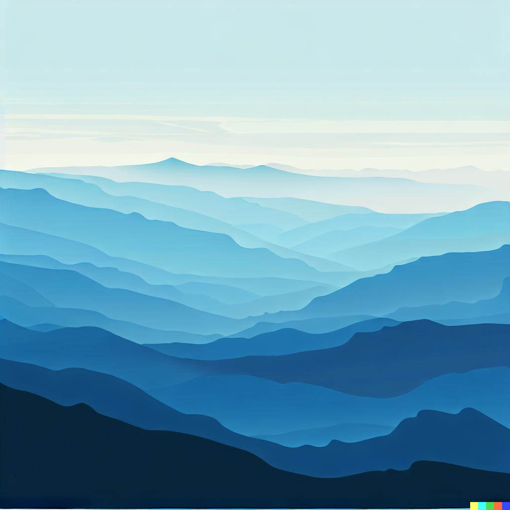 DALL·E 2023-06-26 11.51.42 – blue ridge mountains travel poster