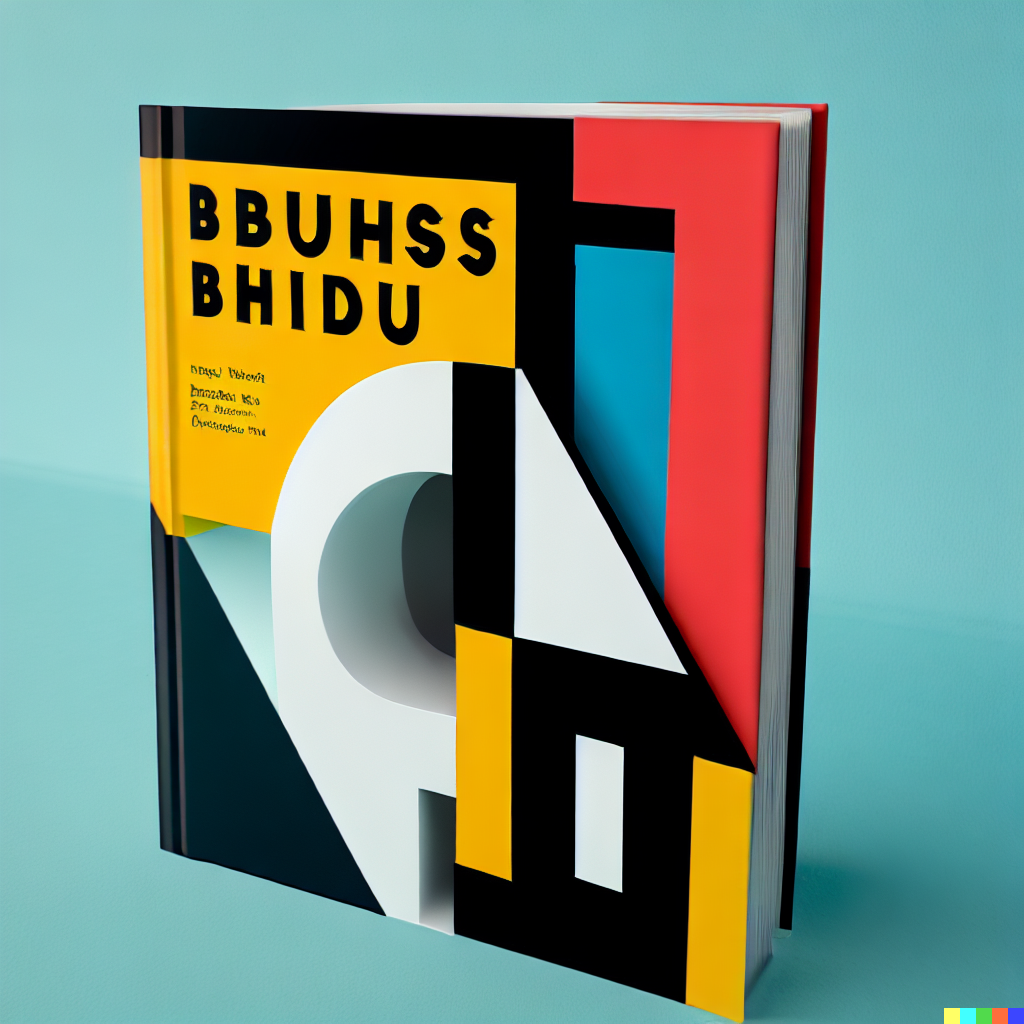 DALL·E 2023-06-26 11.55.31 – Bauhaus poster for libraries book themed modern 3d spin