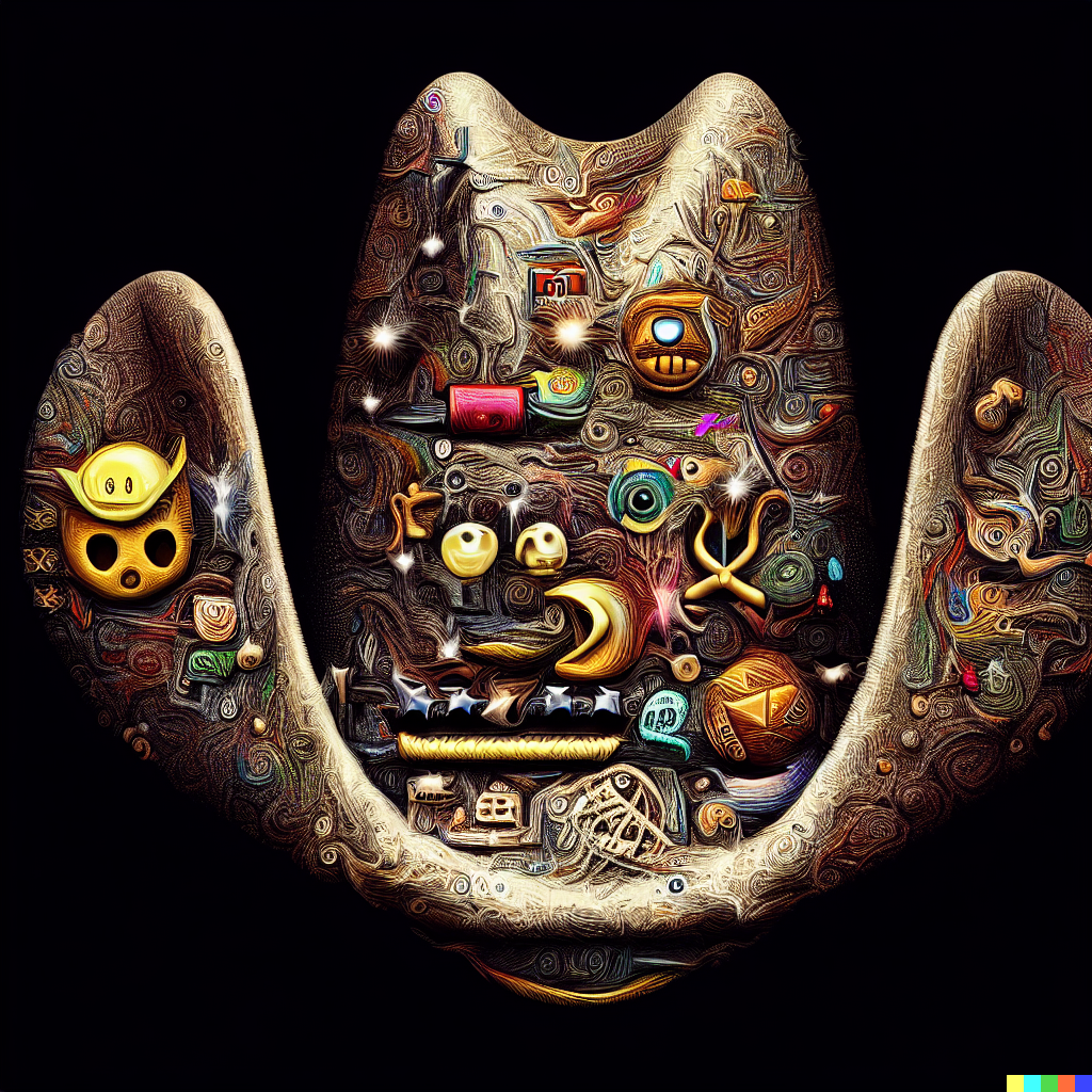 DALL·E 2023-06-26 11.57.40 – cowboy hat emoji, intricately detailed digital illustration, by J. G. Quintel, Gustav Klimt, Jordan Grimmer, bayard gric, Tim Doyle, and Zdzisław Bek