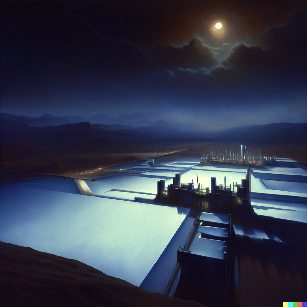 DALL·E 2023-06-26 12.13.09 – a lithium mine by monlight by hermann herzog