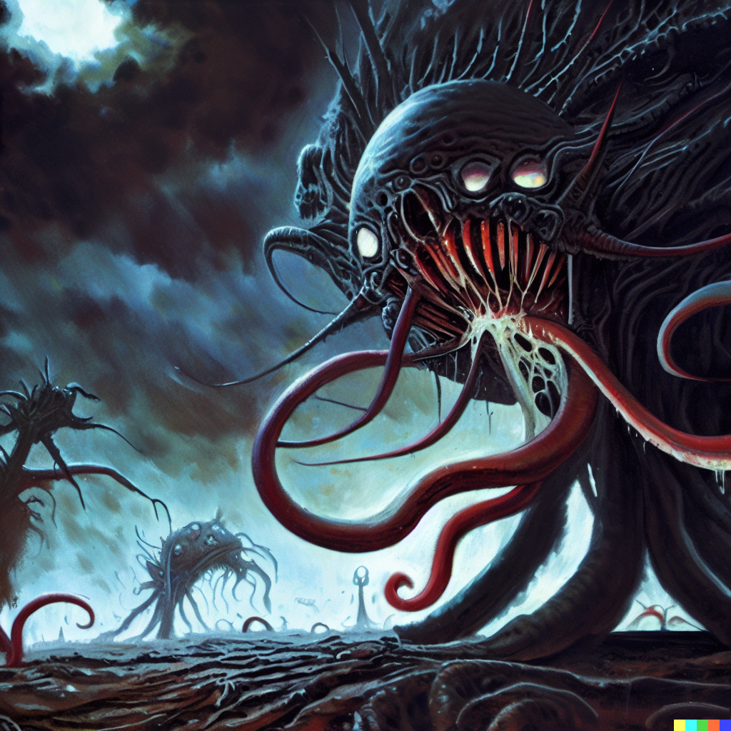 DALL·E 2023-06-26 12.20.10 – eldritch god eating worlds by giger, zdzisław beksinski, greg rutkowski
