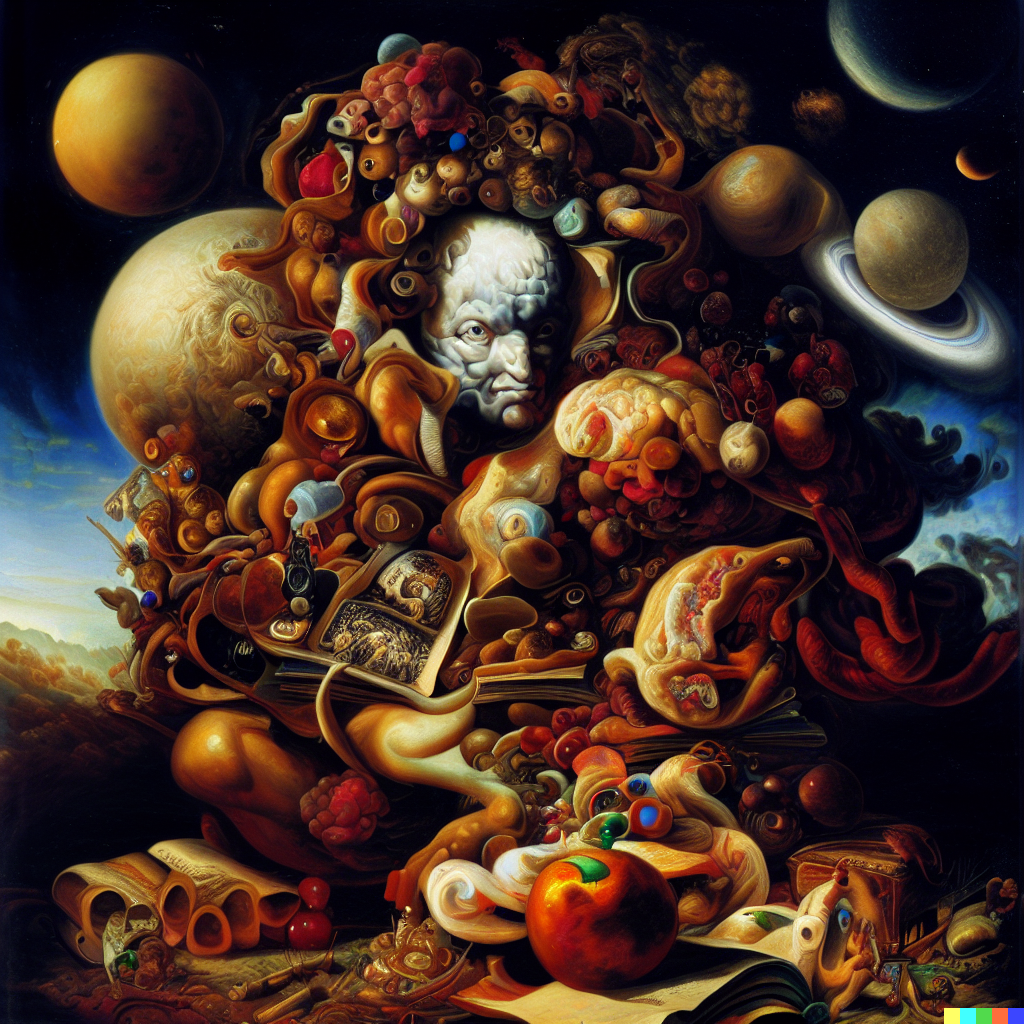 DALL·E 2023-06-26 12.22.58 – the allegory of space by giuseppe arcimboldo