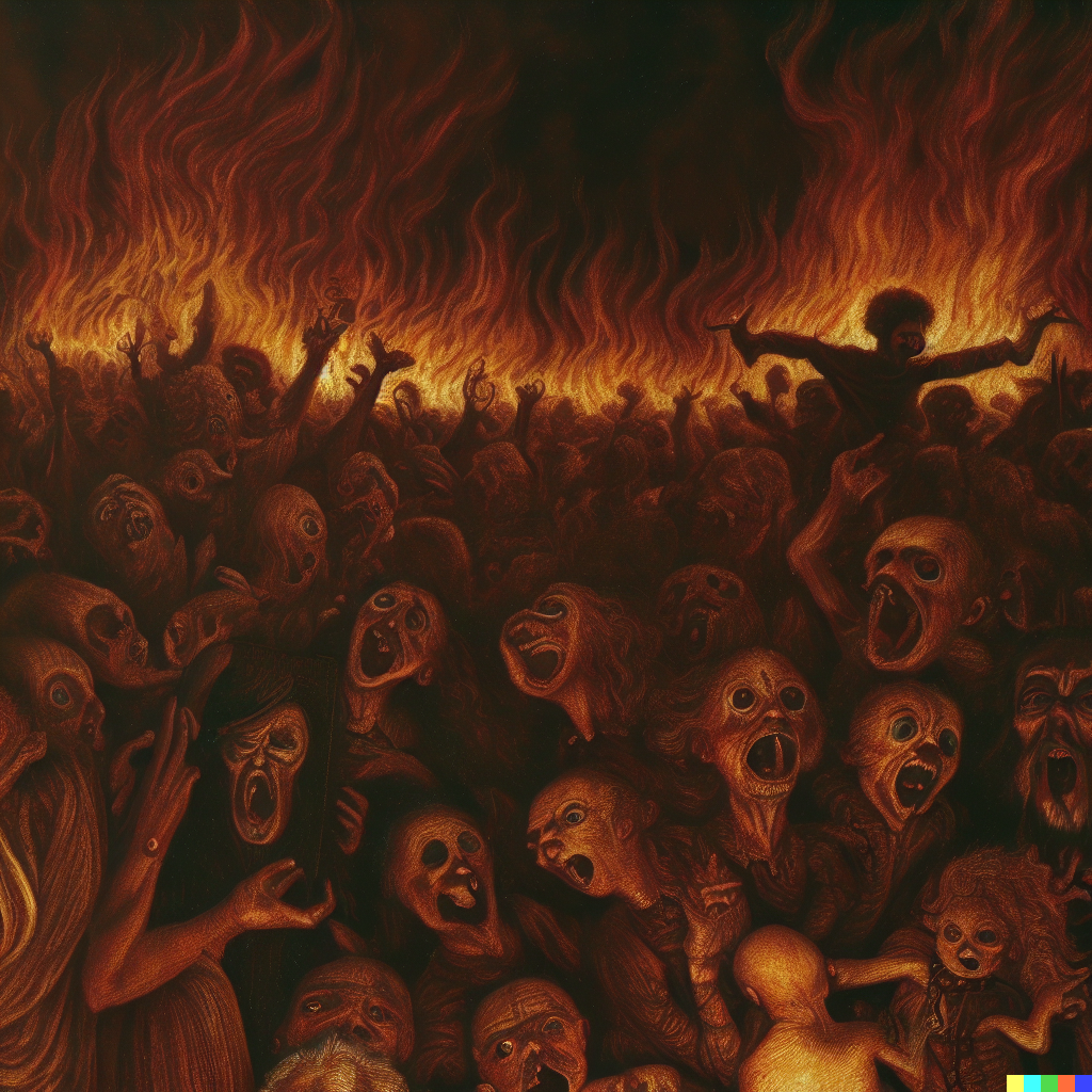 DALL·E 2023-06-26 12.47.26 – madness in hell by Jan Van Eyck