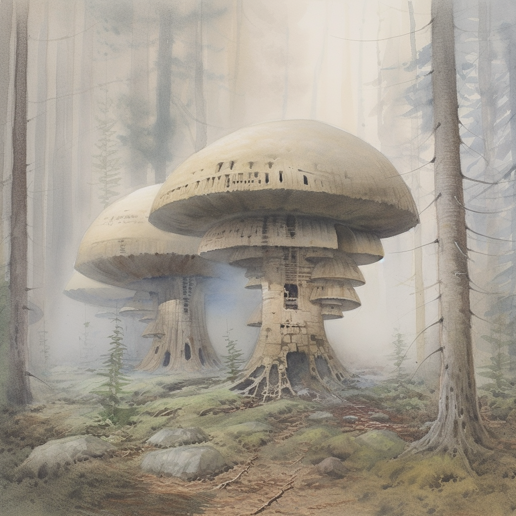 sardistic_mushroom_building_in_a_misty_forrest_by_Alan_Lee_b616f53a-1cd1-4a9d-8ee5-e97c0a107305